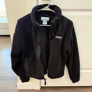 Columbia Black Puffer Jacket Warm Outdoor Essential